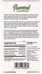 PROMEND probiotic capsules closeup shows easy supplementation for daily routine.