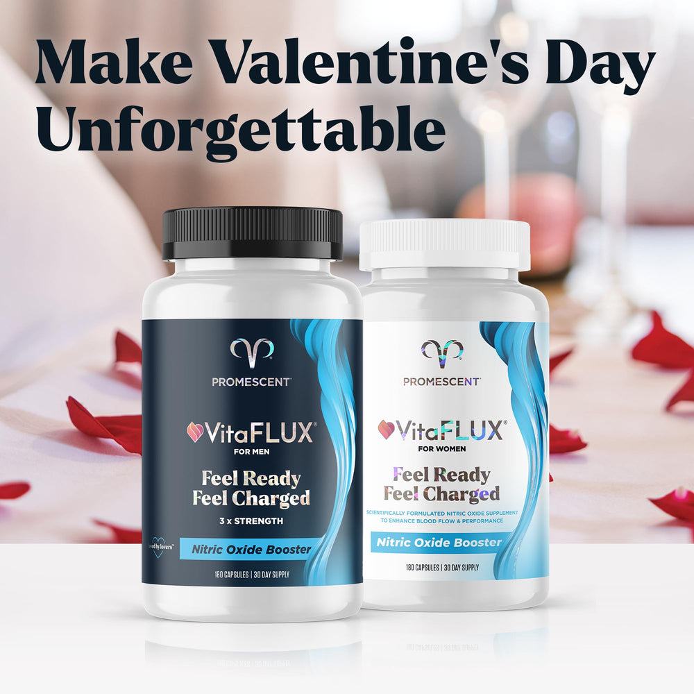 Promescent VitaFLUX capsules side view in a bottle