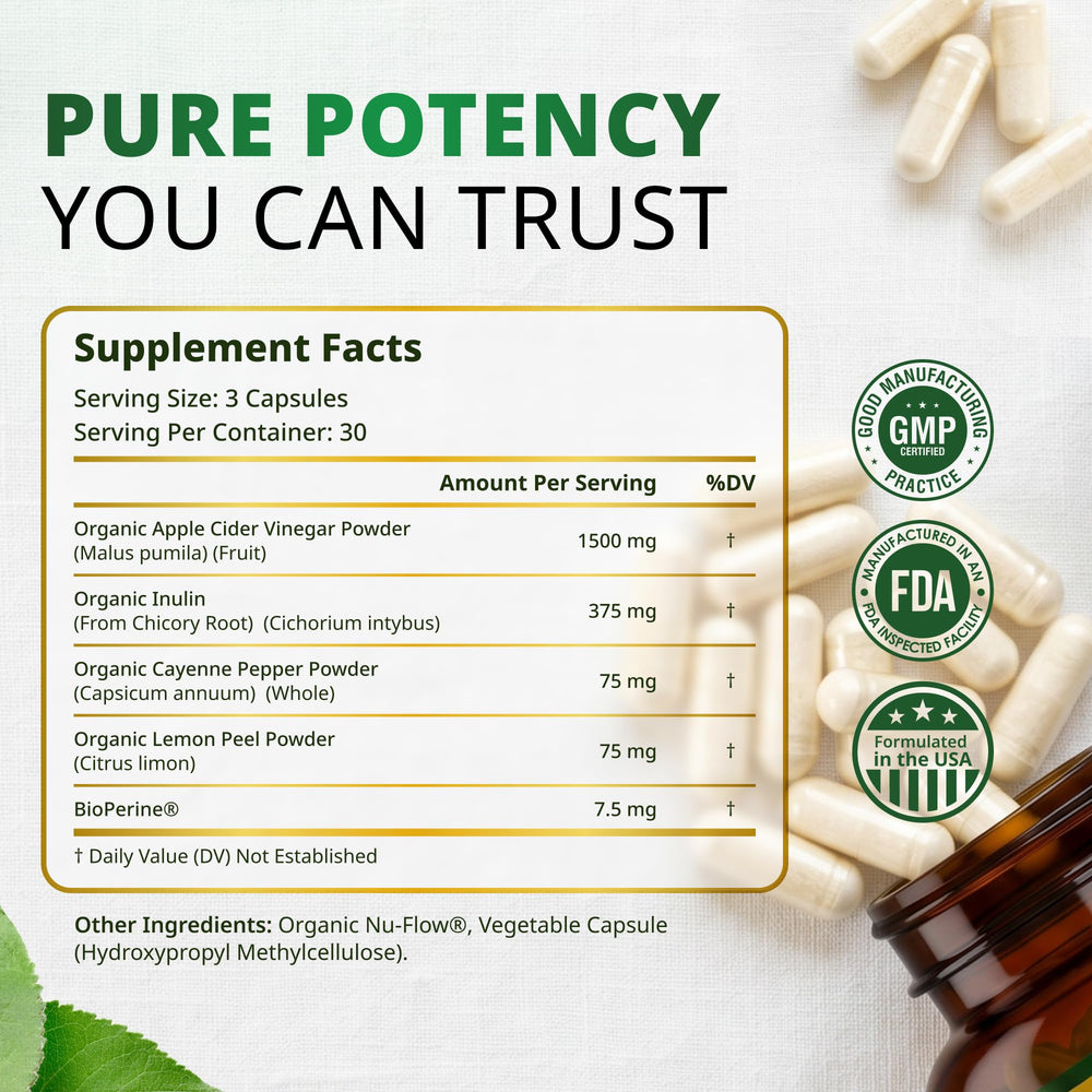 Promethean Wellness ACV Pro label close-up emphasizing non-GMO USA formulation for wellness.