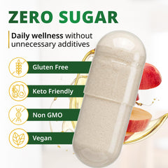 Promethean Wellness packaging highlights organic ingredients and Mother for digestive support.