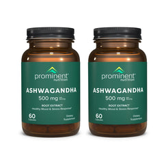 Prominent Nutrition Ashwagandha bottle for daily stress support
