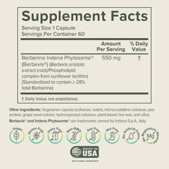 Berberine Phytosome capsules by Prominent Nutrition ready for daily use.
