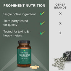Prominent Nutrition Milk Thistle Phytosome daily ritual support on counter
