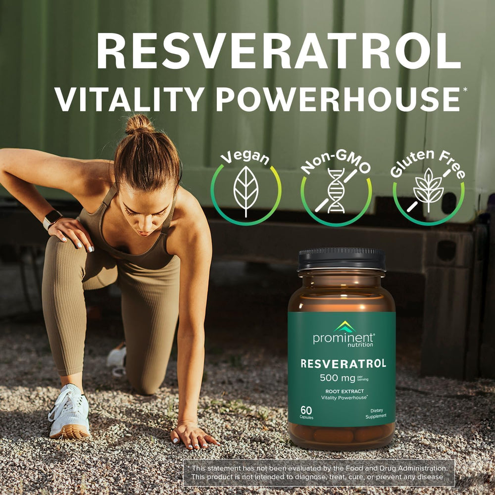 Prominent Resveratrol USA-manufacturer stamp on packaging
