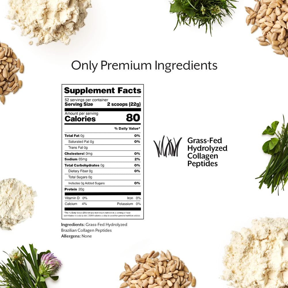 Grass-fed collagen peptides from Brazilian cattle ensure quality and traceability