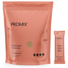 ProMix Nutrition electrolytes powder packets with grapefruit flavor for refreshing hydration during workouts