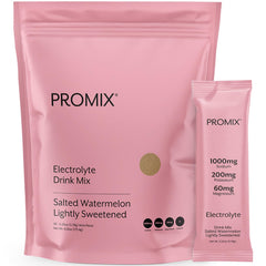 Promix Nutrition electrolyte watermelon stick pack for convenient on-the-go hydration.