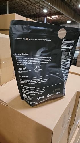 Promix Nutrition whey protein isolate chocolate scoop and shaker for quick post-workout shakes