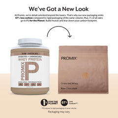 Promix Nutrition whey protein powder texture swirl for smooth blends in smoothies and baking