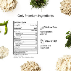 Promix vegan protein powder in a bowl ready for recipes and baking.
