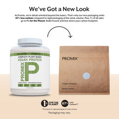 Promix vegan protein scoop for accurate two-scoop servings in smoothies.
