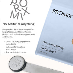 Promix whey protein ideal for baking and smoothies with clean ingredients.
