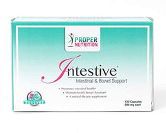Proper Nutrition Intestive 500 mg bottle offering daily wellness support with omega-3 and gut-friendly ingredients.