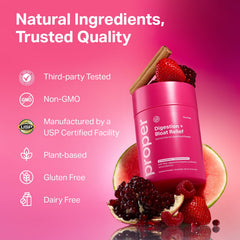Proper The Pinks powder dissolving in water demonstrating easy daily mix.