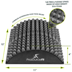 ProsourceFit arched back-stretcher side view showing ergonomic design