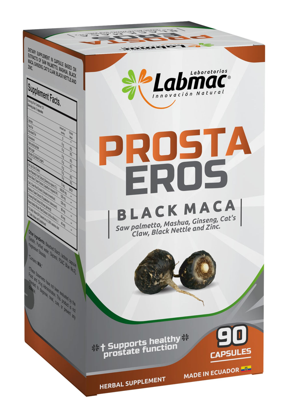 Mashua root capsule suggests a natural energy boost for active days.