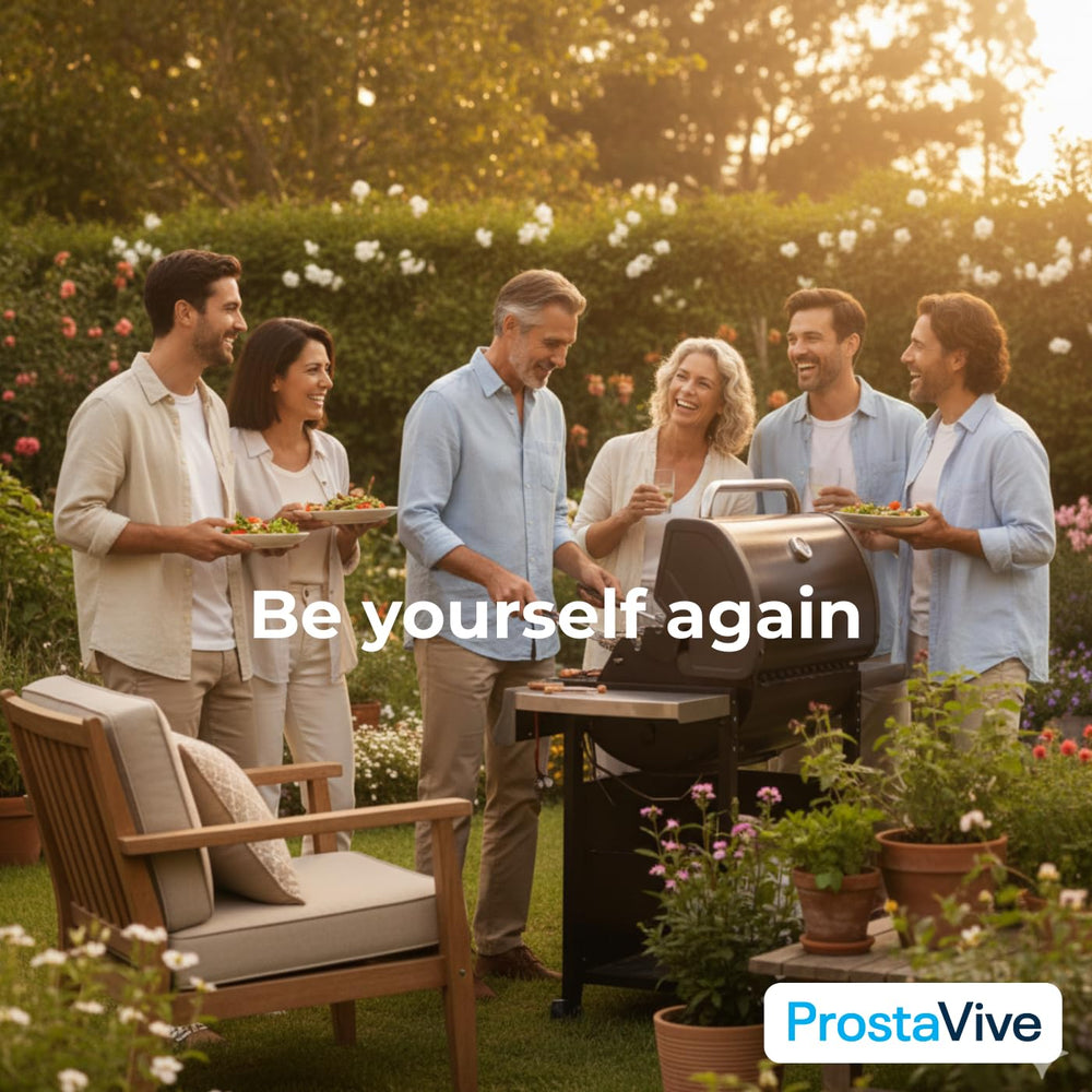 ProstaVive lifestyle scene communicates comfort during everyday activities.