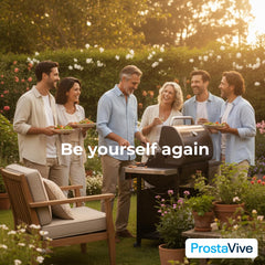 ProstaVive lifestyle scene communicates comfort during everyday activities.