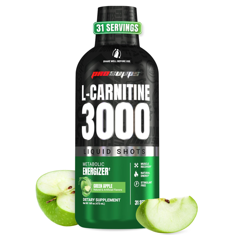 PROSUPPS L-Carnitine 3000 bottle front view for stimulant-free energy.