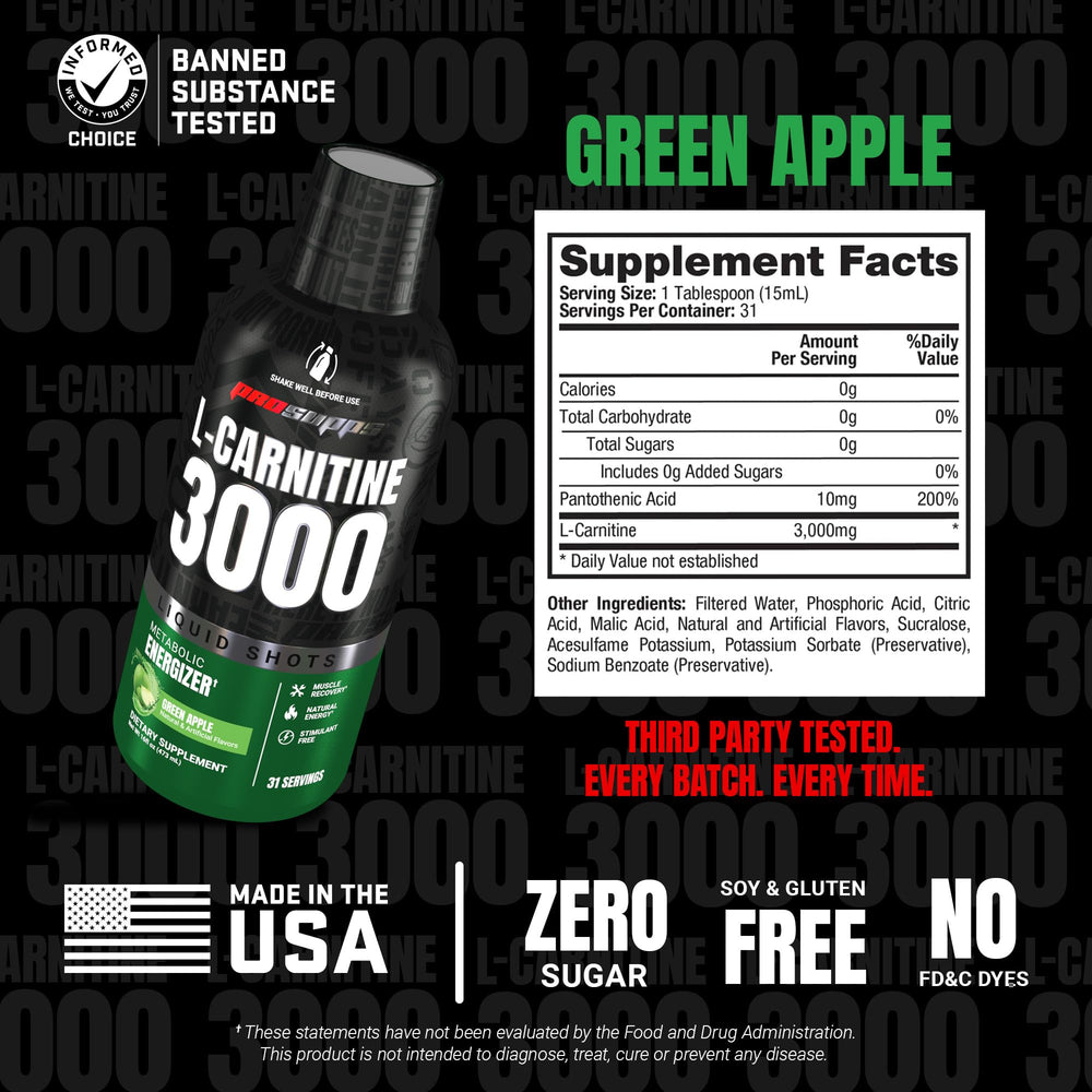 Green Apple bottle highlights flavor and product identity.