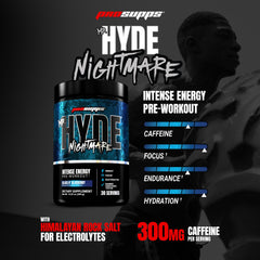 Prosupps Mr Hyde Nightmare scoop beside the jar for precise pre workout dosing
