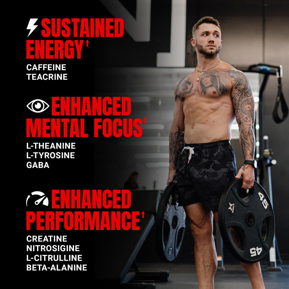 PROSUPPS Mr. Hyde Signature blue razz scoop in water demonstrates quick-prep powder mix.