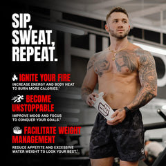 PROSUPPS Spicy Rita label highlights caffeine for clean energy.