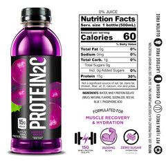Protein2o Harvest Grape pour shows convenient on-the-go hydration with protein.