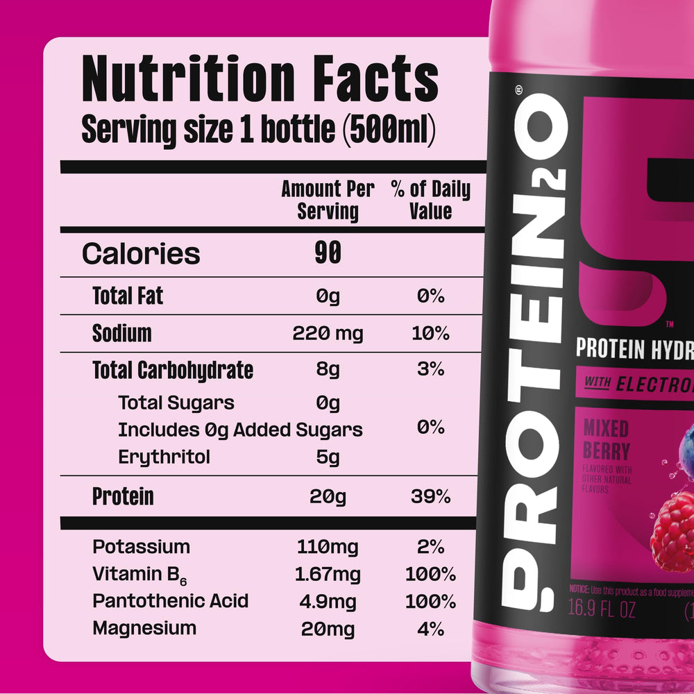 Protein2o supports an active lifestyle with convenient ready-to-drink nutrition.