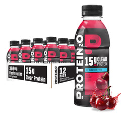 Protein2o Hydration bottle pour in Wild Cherry delivers a refreshing protein and electrolyte combo.