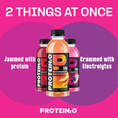 Protein2o bottle emphasizing zero sugar and light, refreshing taste