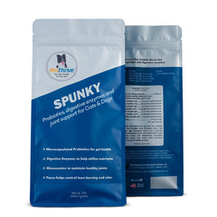 ProThrive Spunky Digestive Supplement bottle front, potential gut health support for pets.