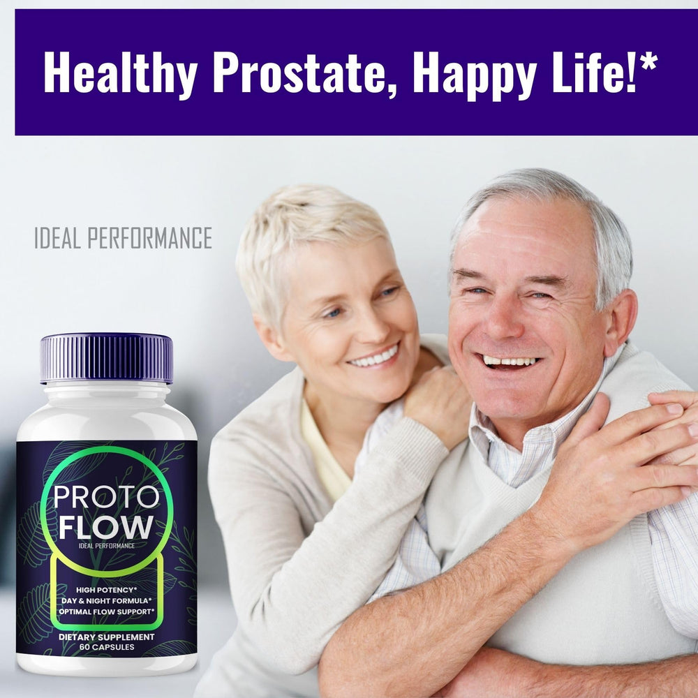 Proto Flow natural formula ingredients visual suggesting plant-based blend