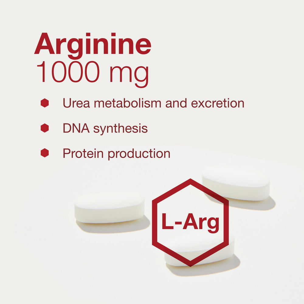 Arginine tablets from Protocol for Life Balance with a 1,000 mg serving