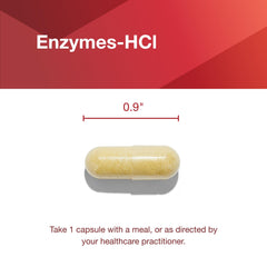 Protocol for Life Balance Enzymes-HCl ingredients list closeup highlighting proteases