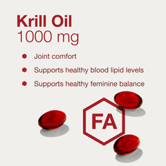 PROTOCOL FOR LIFE BALANCE krill oil label detail highlighting DHA and EPA.