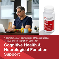 Protocol for Life Balance phosphatidylserine capsule close-up emphasizes brain membrane support.