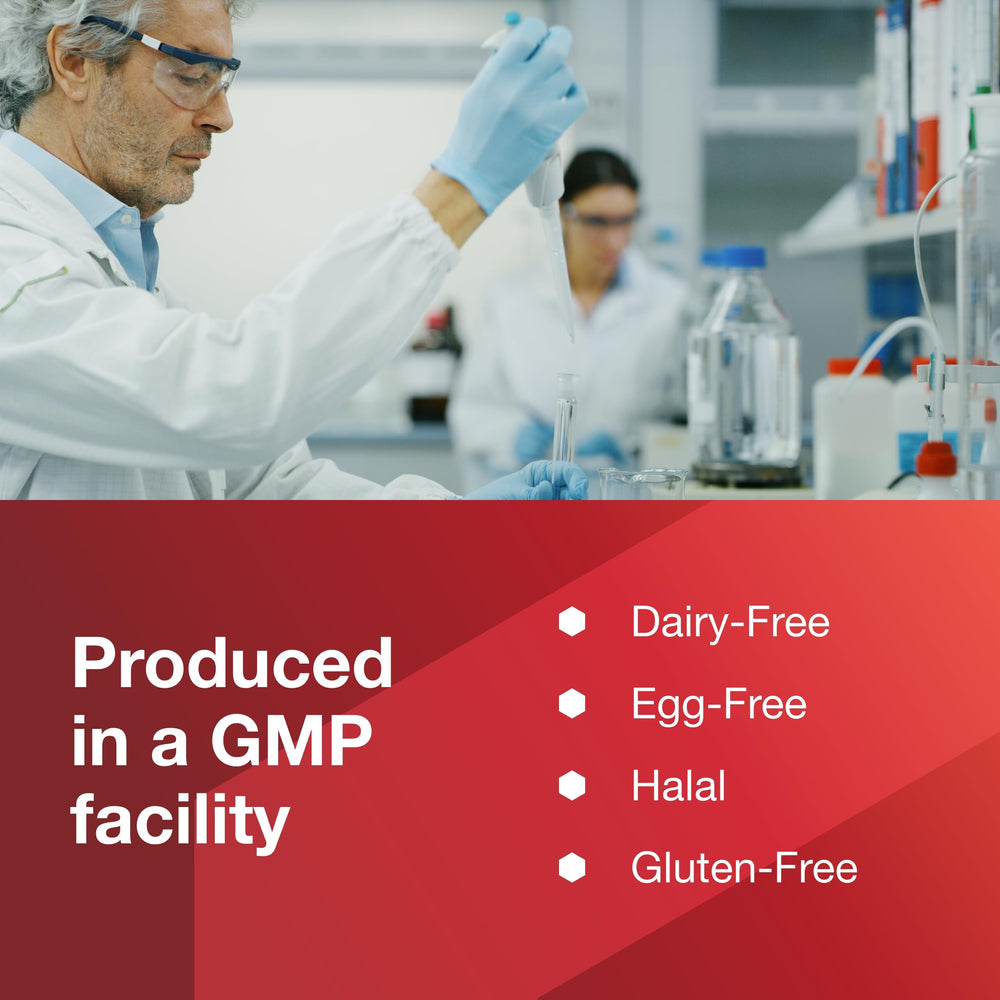 PROTOCOL FOR LIFE BALANCE halal, dairy-free mark on bottle