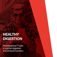 50-capsule bottle provides a convenient daily probiotic supply.