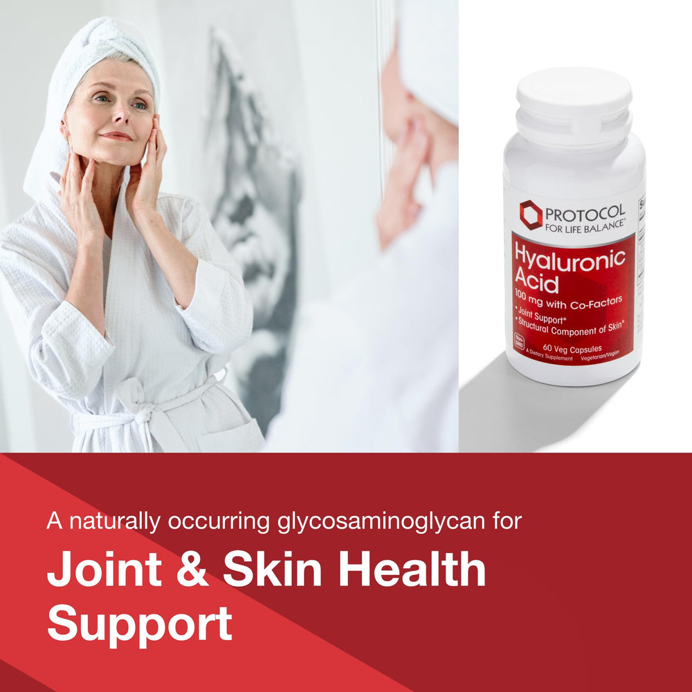 PROTOCOL FOR LIFE BALANCE Skin hydration focus within product image suggesting moisturized-looking skin
