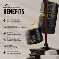 PROVA Shilajit resin shows grain-sized serving for convenient dosing.
