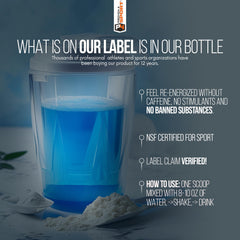 Proven4 Sport BCAA label showing 2-1-1 ratio for lean muscle maintenance