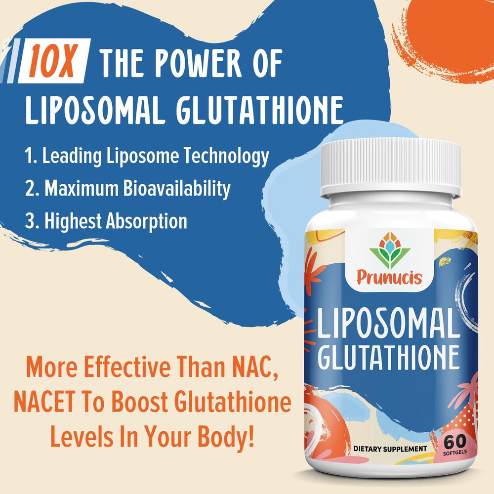Prunucis Glutathione 2400mg dosage chart outlines daily use options