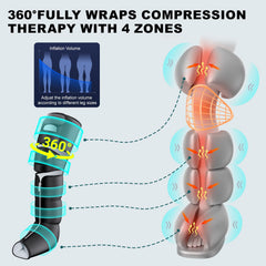 Pryfey leg massager knee-area warmth without compression for joints.