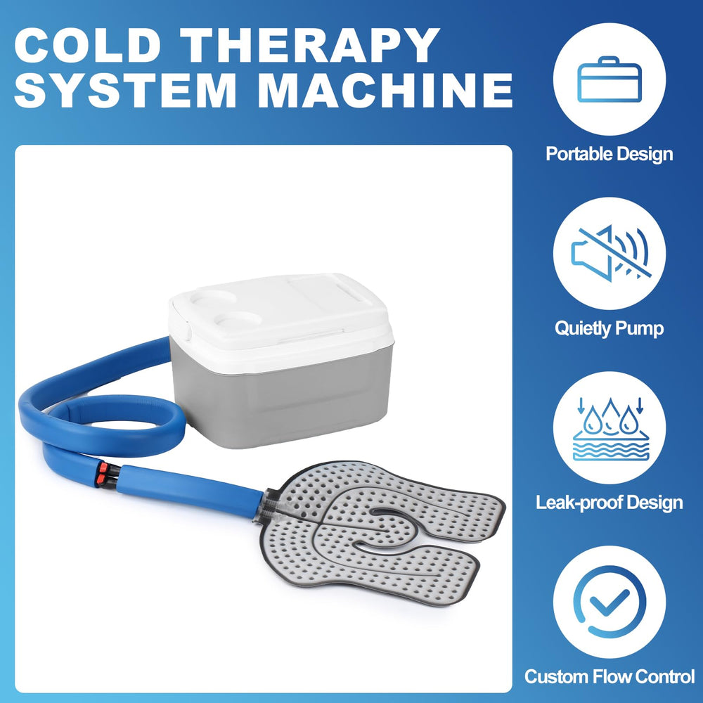 Pryqutia Ice Machine System 8-quart cooler enables longer sessions.