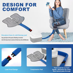 Pryqutia Knee pad ergonomic fit supports comfortable, targeted cold therapy.