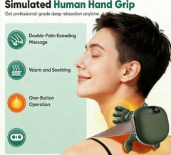 psycat 4D neck and shoulder massager side view, compact cordless device