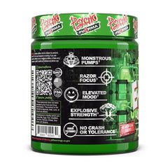 Psycho Pharma Edge of Insanity athlete-prep showcasing high-stim blend