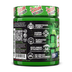Psycho Pharma Edge of Insanity tub top seal signaling freshness and quality.