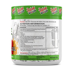 Psycho Pharma Infinite Brain Mozarts Passion Mango label highlighting ingredients for cognitive support.